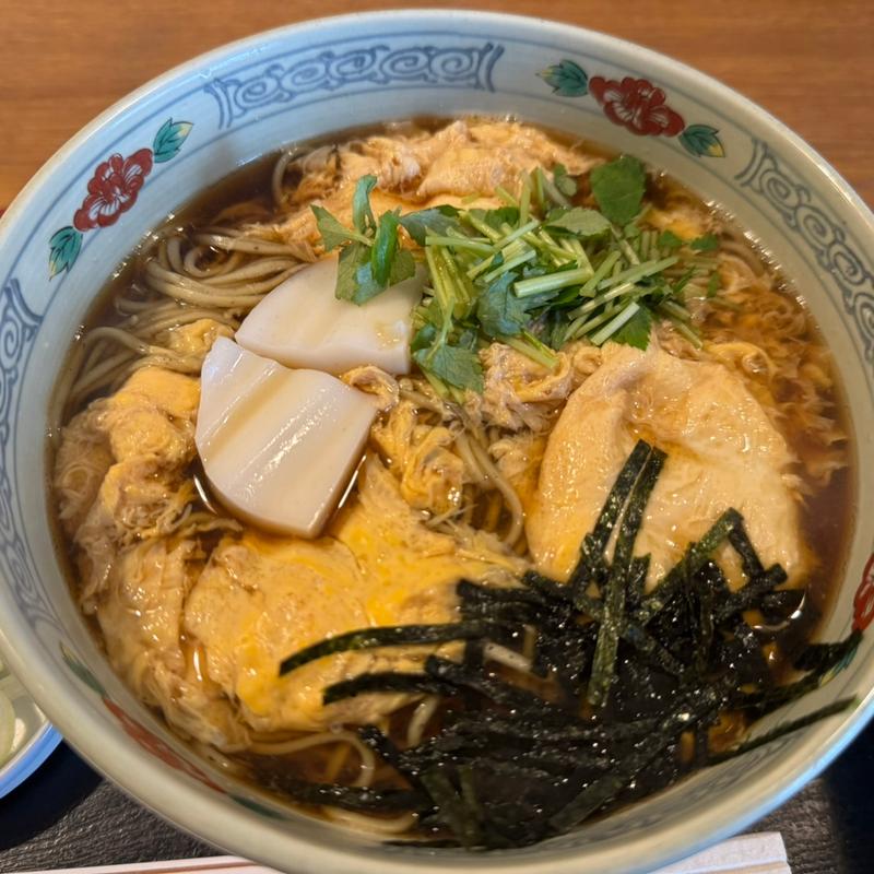 玉子とじそば(更科大黒 )