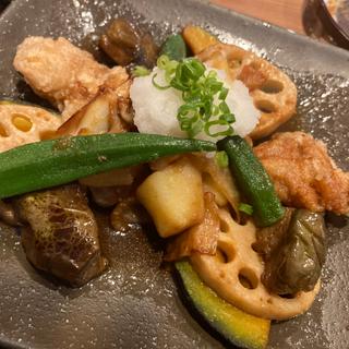 若鶏と彩り野菜のみぞれ煮ランチ（若鶏2個）(夢庵 江東住吉店)