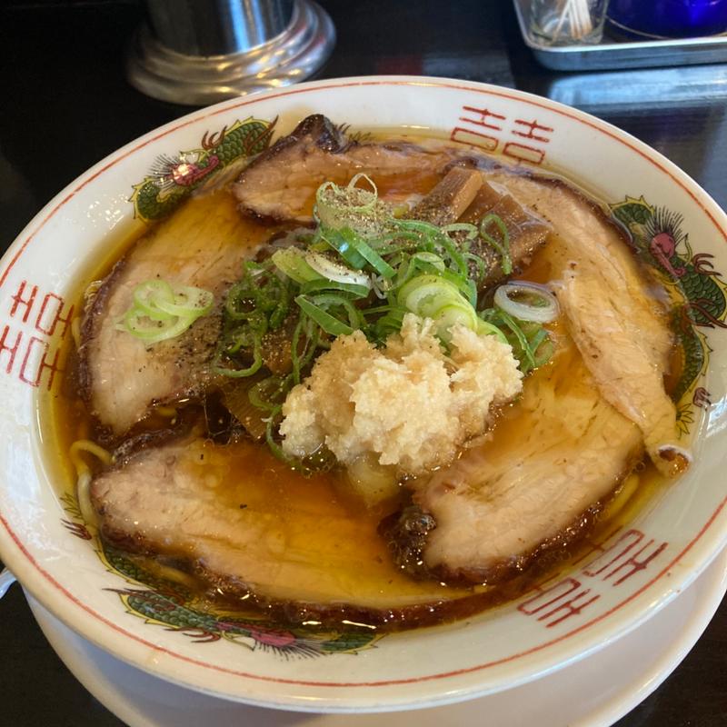 生姜焼豚ラーメン(柳麺まる重)
