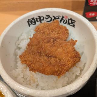 ミニタレカツ丼セット(角中うどん店)