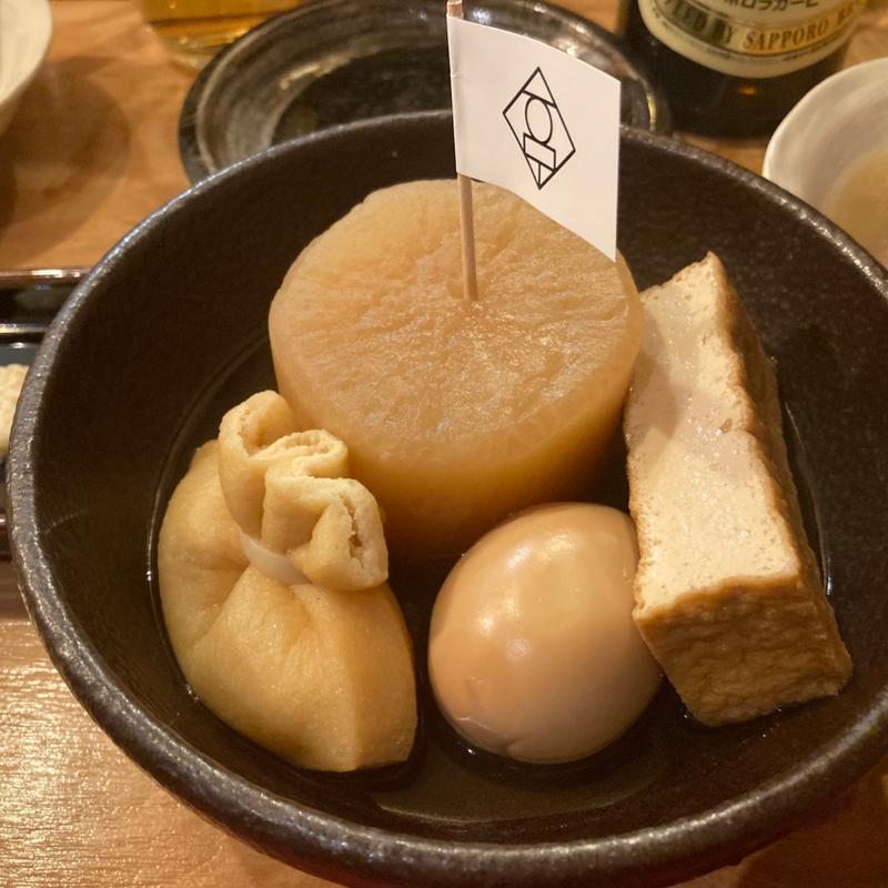 おでん4品（丸、大根、厚揚げ、もち巾着おでん）(ちょいおでん新小岩店)