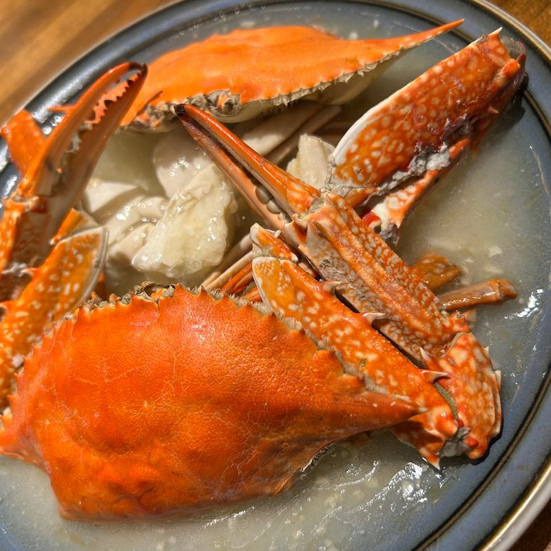 渡り蟹の炒め(創作中華料理店 興昌)