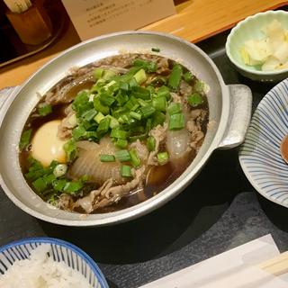 すき焼き肉豆腐定食