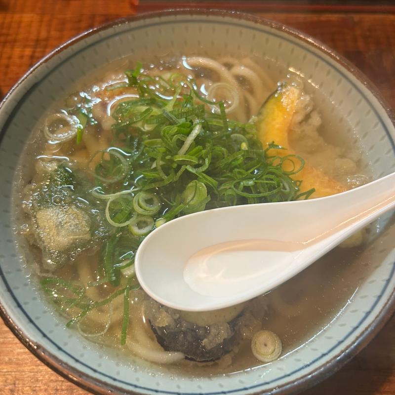 野菜天うどん(大助うどん 別府店)