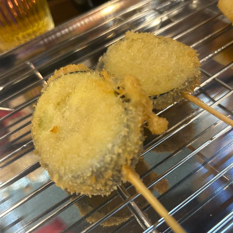 串カツ(茄子)(なにわ大衆酒場の赤い星)