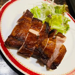 鶏もも肉のパリパリ揚げ(中華菜食 直家)