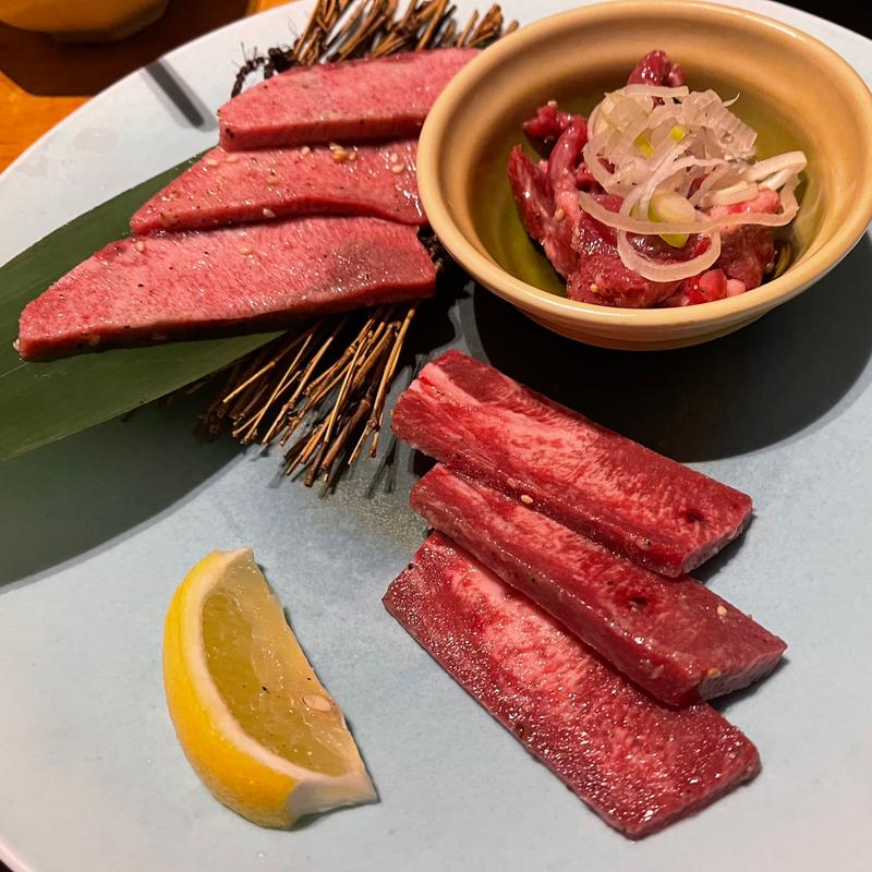 タン3種盛(焼肉トラジ 名古屋セントラルタワーズ店)