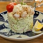 紋甲いかのジェノベーゼポテトサラダ(和い和いイタリアン酒場 とんとんとんきぃ)