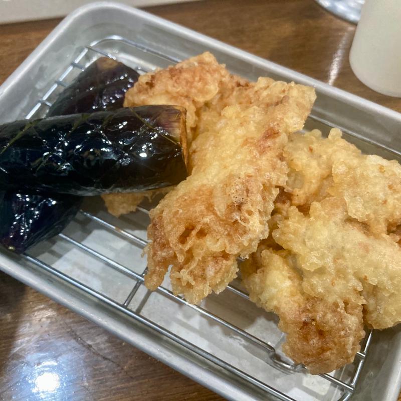 鶏天2ヶ　揚げなす(トウキョウライトブルーホンゴウスリー)