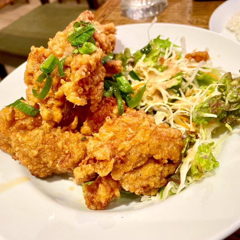 大洋軒の唐揚げ定食(イタリア大衆食堂 堂島グラッチェ 福島店 )