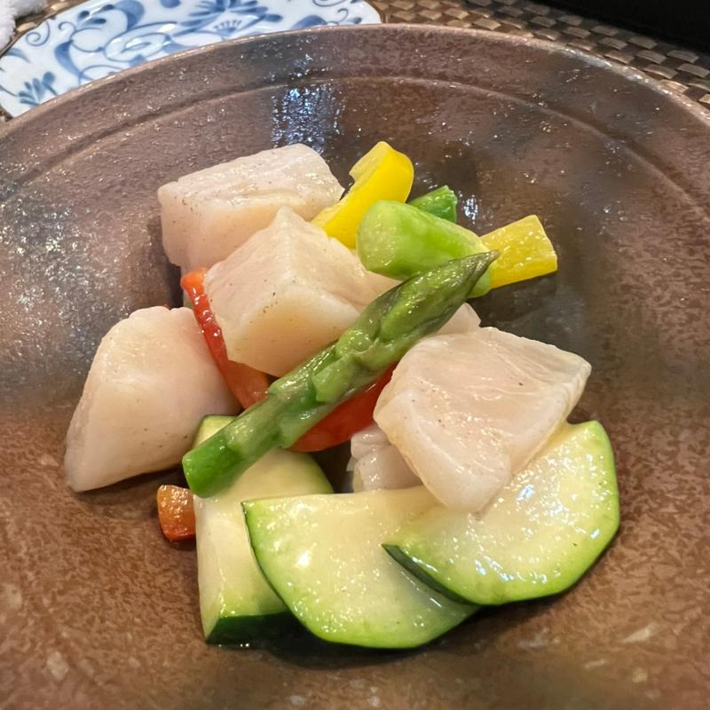 貝柱アスパラバター炒め(寿司安 )