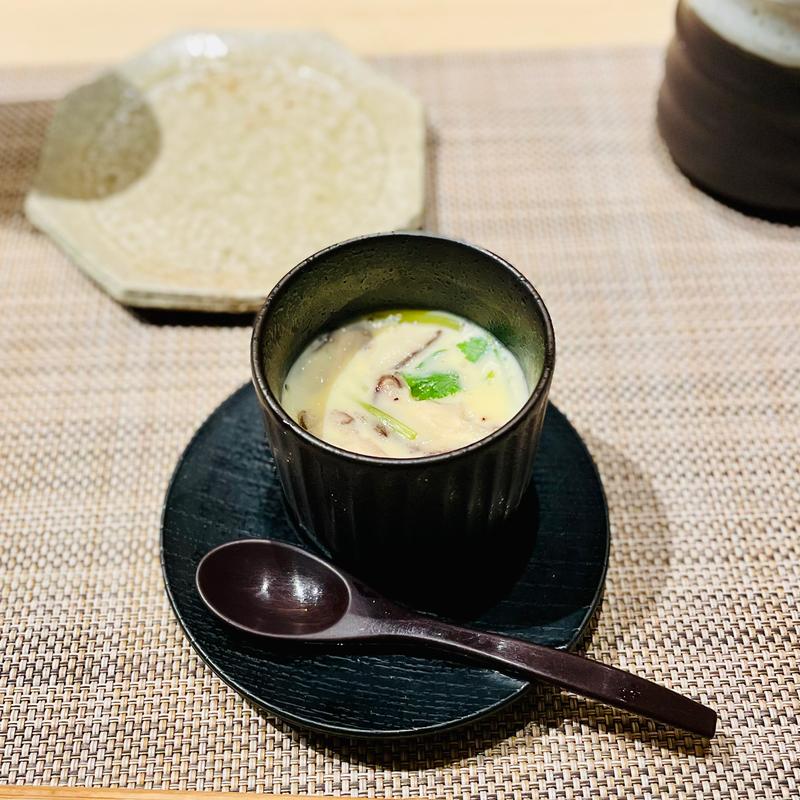 ランチ限定おまかせ握りコース　茶碗蒸し(意気な寿し処 阿部 青山店)