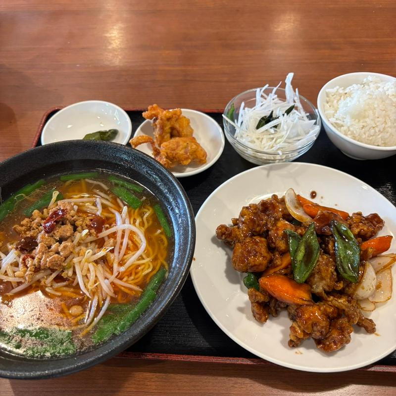 黒酢鳥ランチ(上海菜館 喜福家)