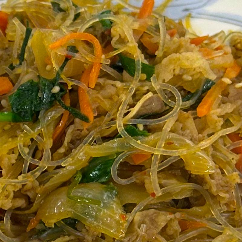 牛肉のチャプチェ(札幌市役所本庁舎食堂)