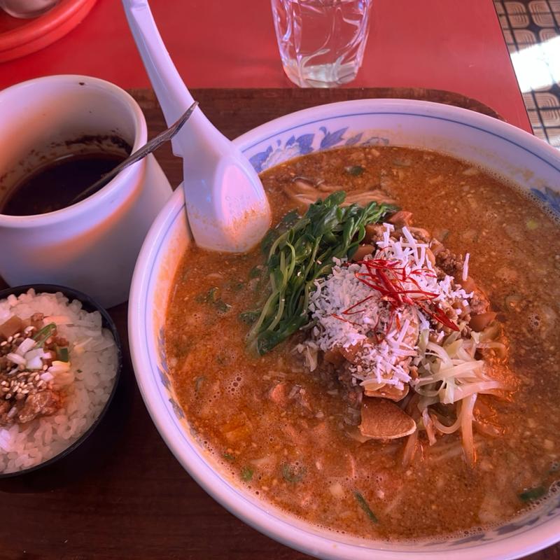 担々麺〆の御飯(廬山)