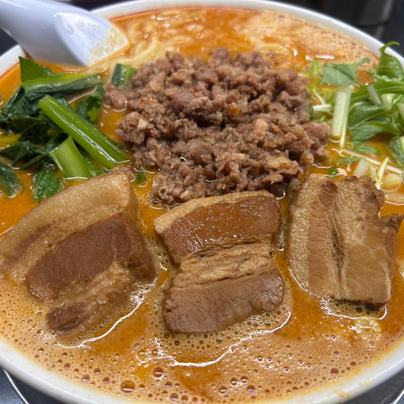 角煮タンタン(手打らーめん 勝龍)