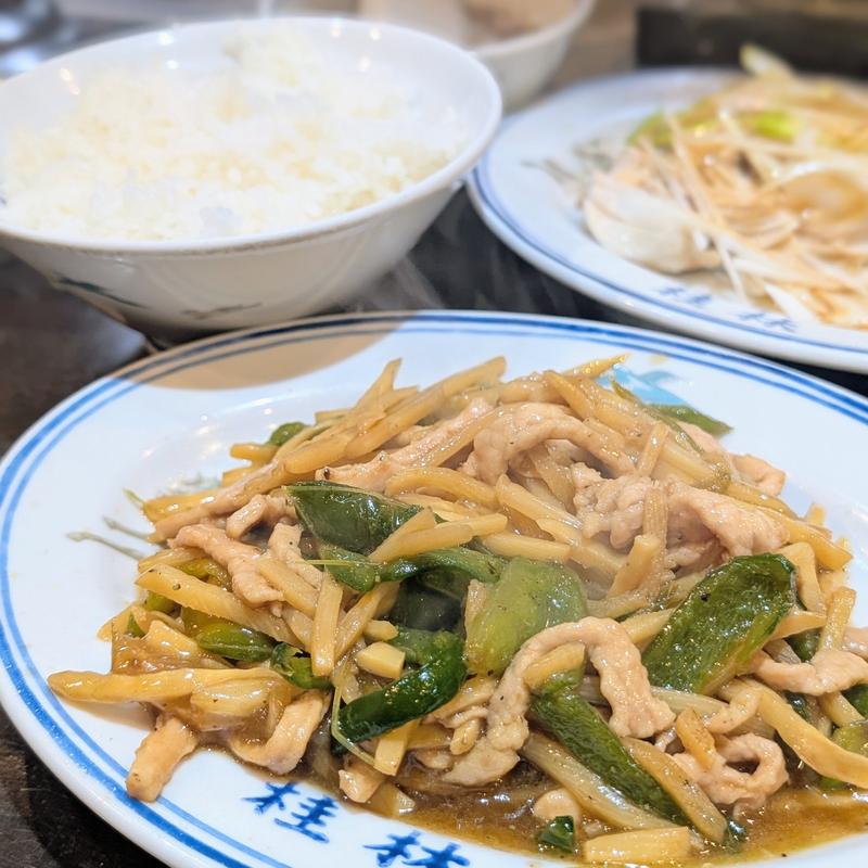 青椒肉絲定食(桂林)