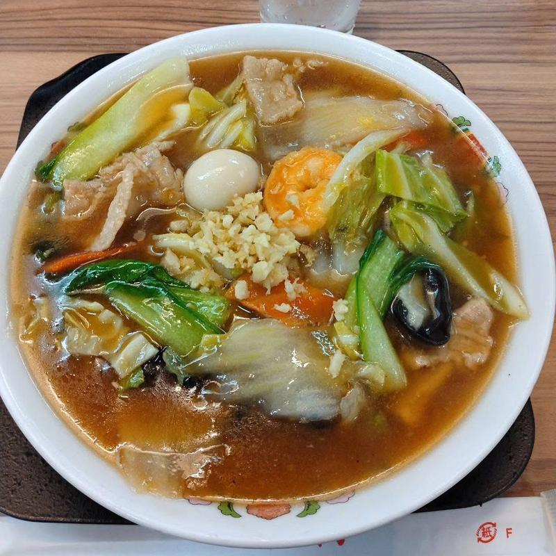 五目あんかけラーメン(餃子の王将 下北沢店)