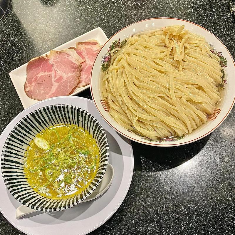 とろりホタテ昆布水の丸鶏塩つけ麺 麺500g チャーシュー2枚(麺匠 至誠)
