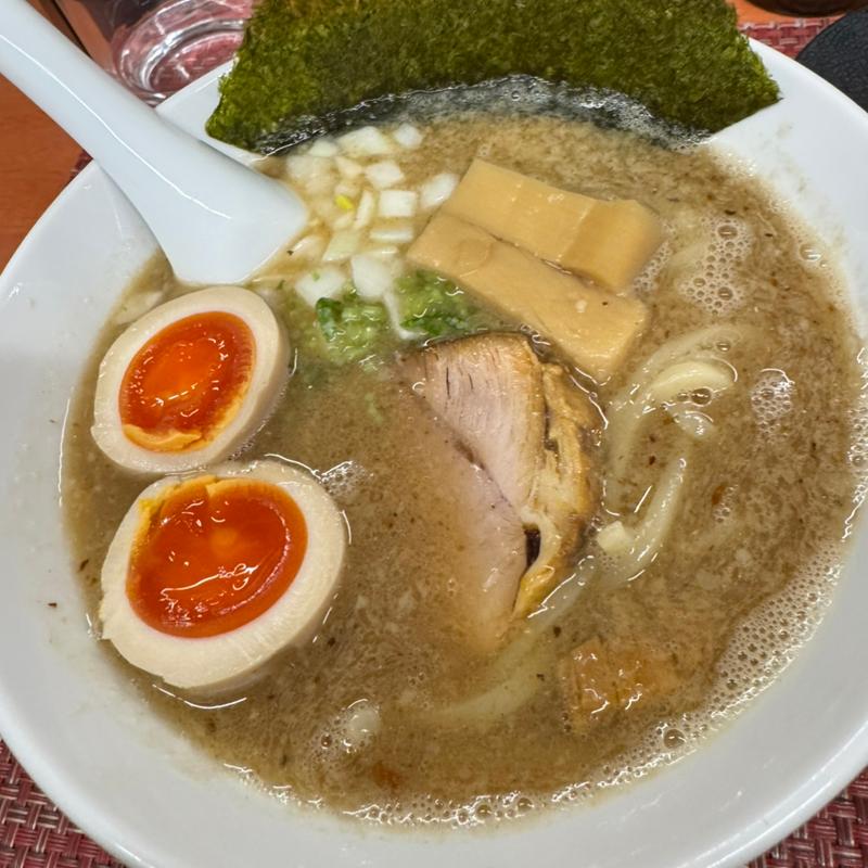 無化調 煮干しとんこつ(煮玉子)(麺や福々三座)