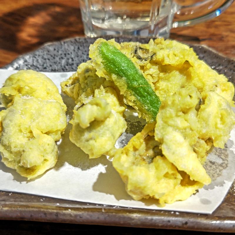 カキ天ぷら(寿司処 かぐら)