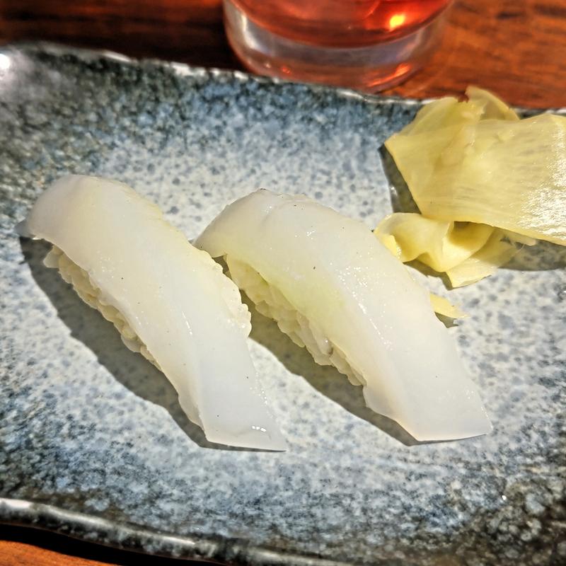 アオリイカ握り(寿司処 かぐら)