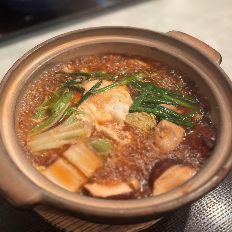 味噌仕立ての鍋焼きうどん(三万石 （さんまんごく）)