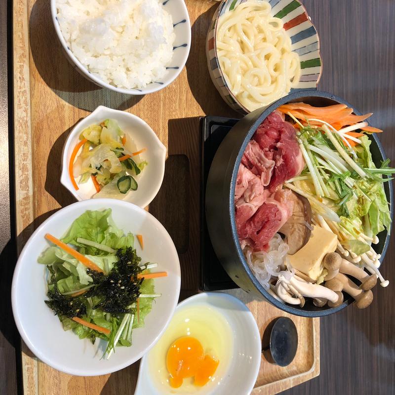 牛すき鍋定食【うどん付】(仙台牛たん福助 )