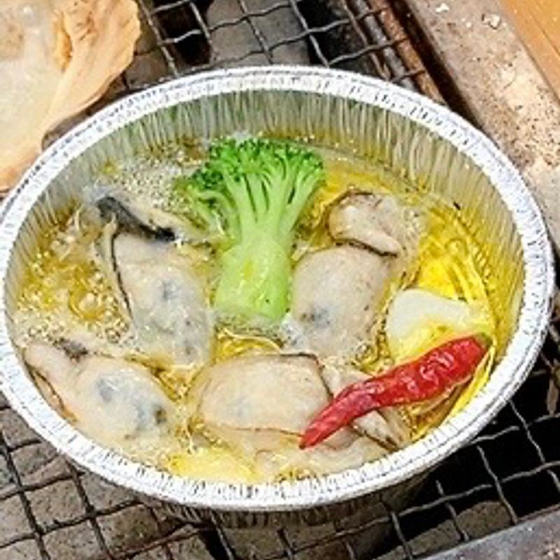 牡蠣のアヒージョ(かき小屋 島田水産 )