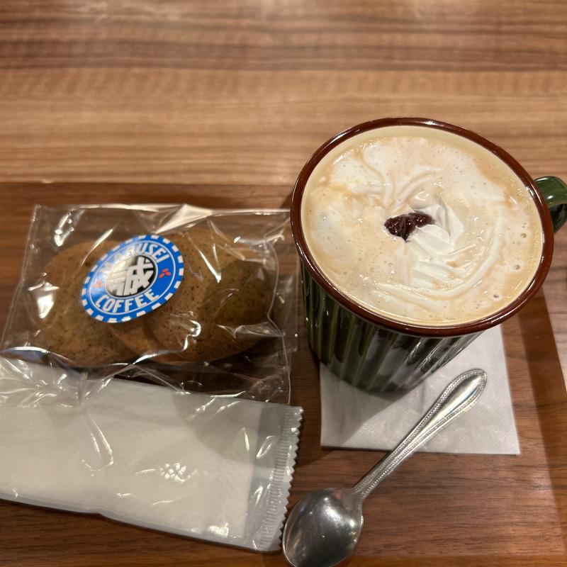 クッキーとあずき入りカフェオレ(マルセイコーヒー)