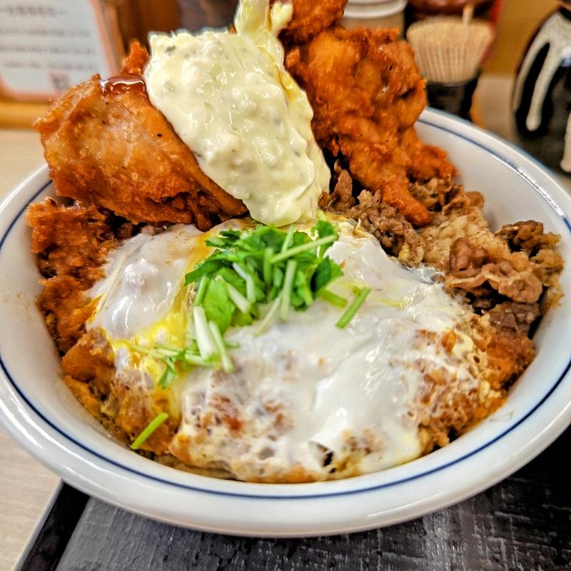 トリプルカツ丼(H)(かつや横浜日野店)
