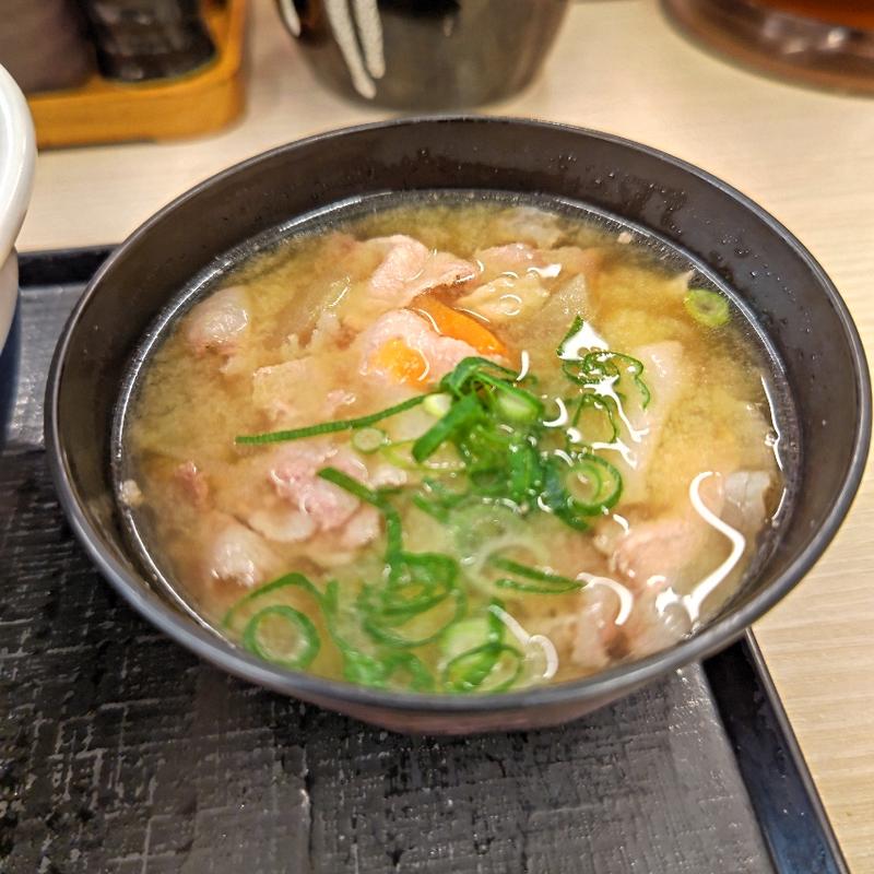 豚汁(小)(かつや横浜日野店)