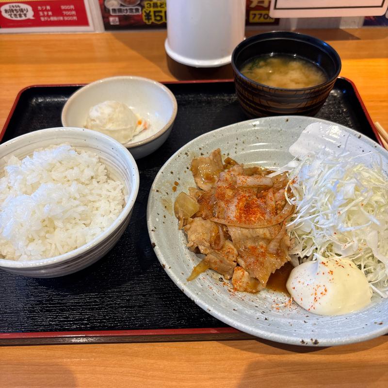 生姜焼き定食(ごはんどき 函館大門店)