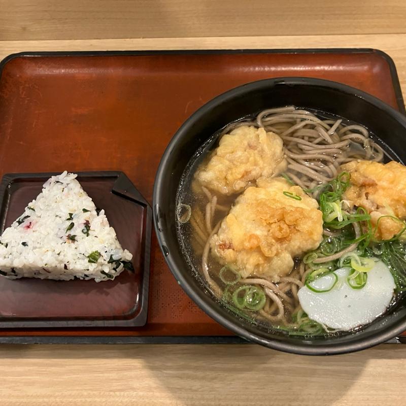 鶏天そばセット(麺家 大阪みどう)