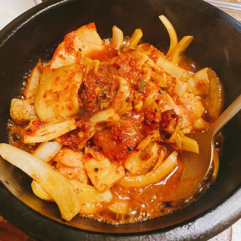 石焼豚キムチ(韓国料理 なると)