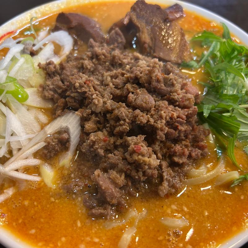 肉担々麺(手打ち麺処 暁天 （テウチメンドコロ キョウテン）)