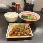 足跡流焼肉定食(限定)(博多とんこつ 豚の足跡)