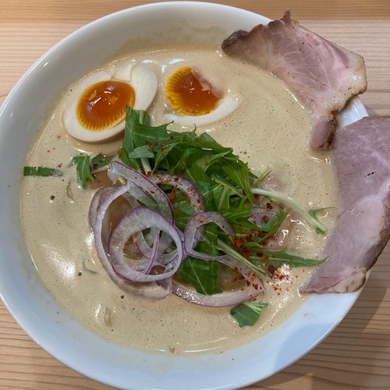 特製限定麺（魚介醤油白湯）(中華そば 大誠商店)