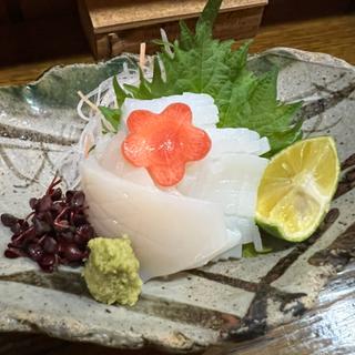イカの刺身(よもぎ)