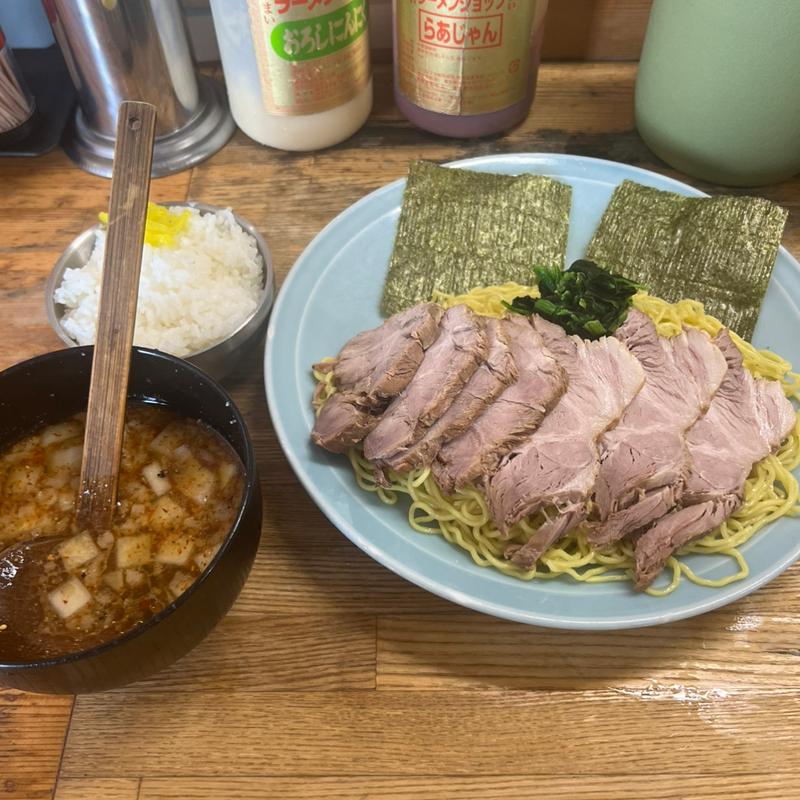 つけチャーシュー麺　半ライス(ラーメンショップ椿 上彦川戸店)
