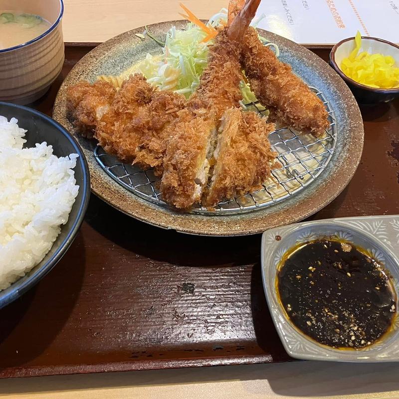 海老ロース定食(とんき)