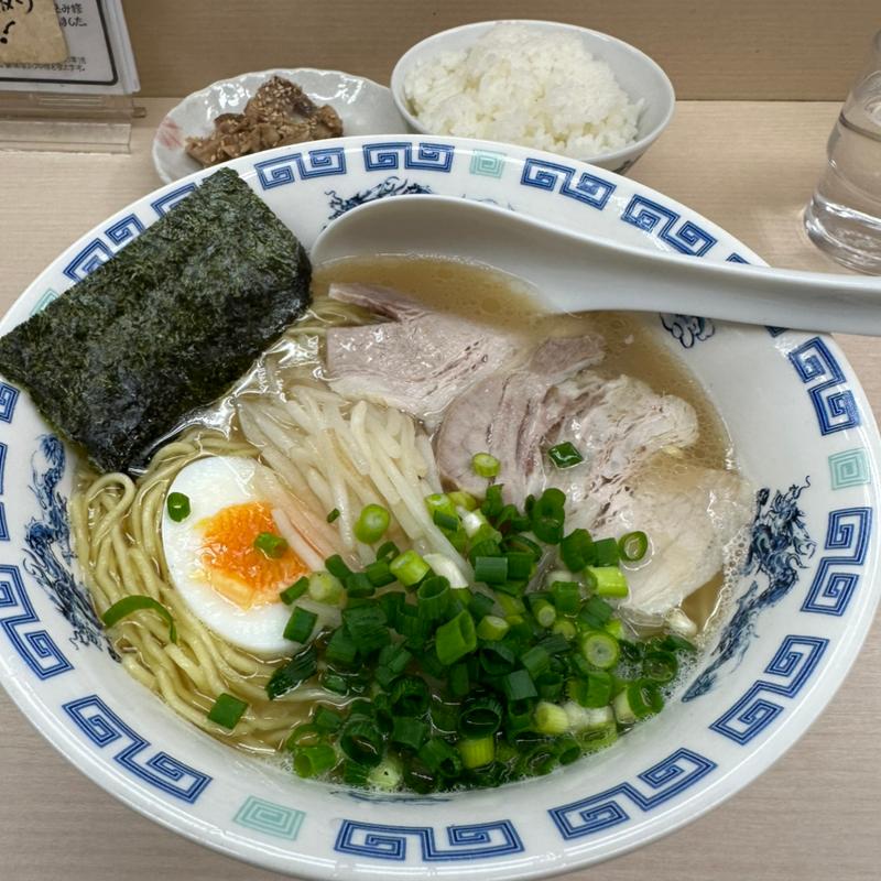 塩とんこつラーメンBセット(八作 （はっさく）)