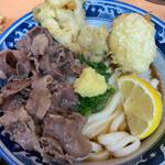 肉ぶっかけ(梅田　釜たけうどん )