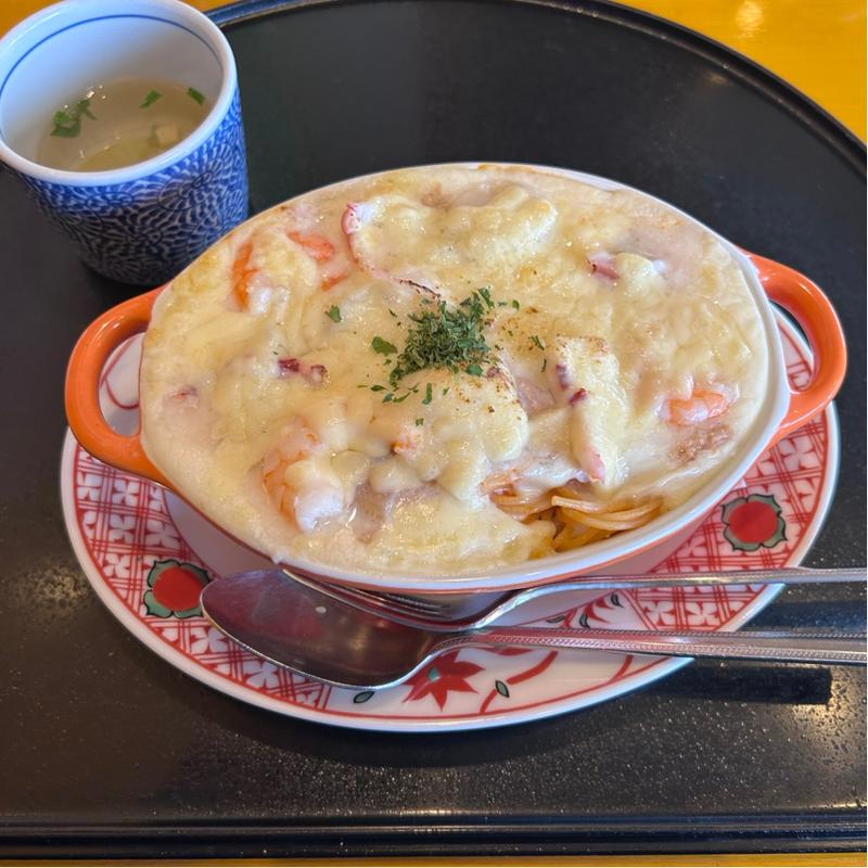 シーフードスパゲティグラタン(洋麺屋五右衛門 一宮店)