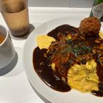 蟹クリームコロッケオムライス(男のオムライス EGG BOMB 新橋店)