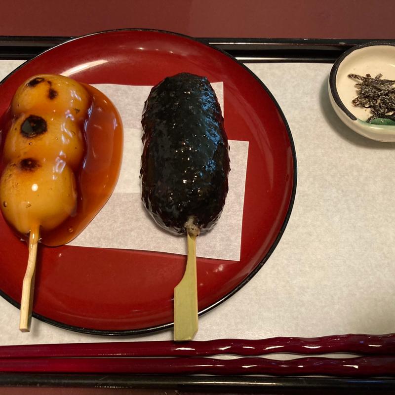 みたらし、胡麻たれ(追分だんご本舗)