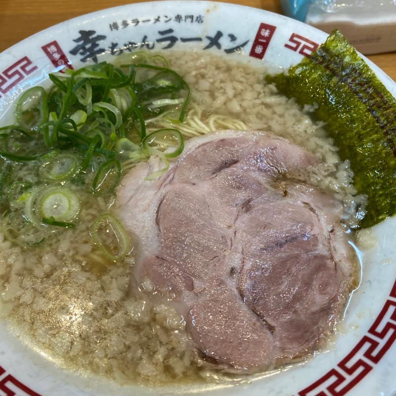 背脂ラーメン(幸ちゃんラーメン 中洲店)