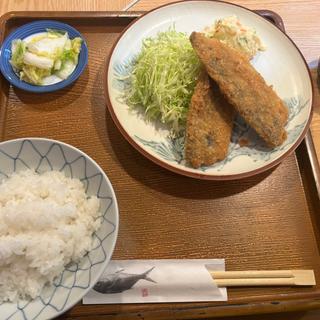 アジフライ定食(舛屋)