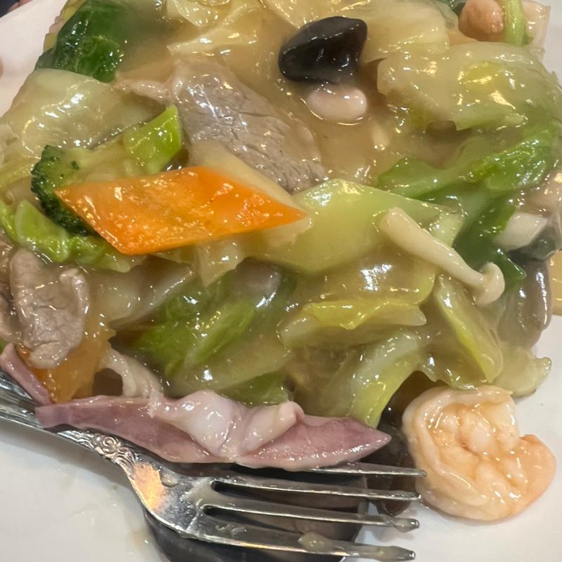 海鮮かた焼きそば(天府真味)