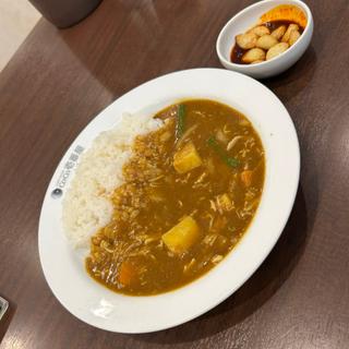 ココイチベジカレー+旨辛にんにく+ハーフ野菜+ハーフチキンにこみ(250g)